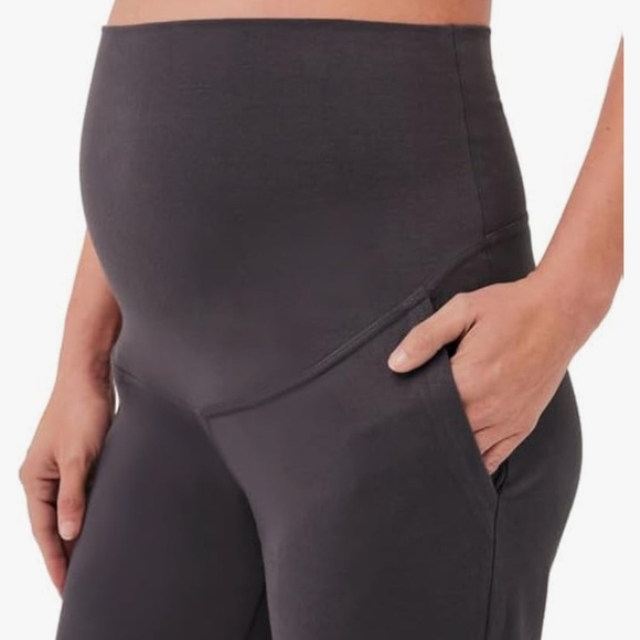 NWT PACT Maternity Pants Organic Cotton Storm Fold Over Waist Pants Size Small - Picture 7 of 11